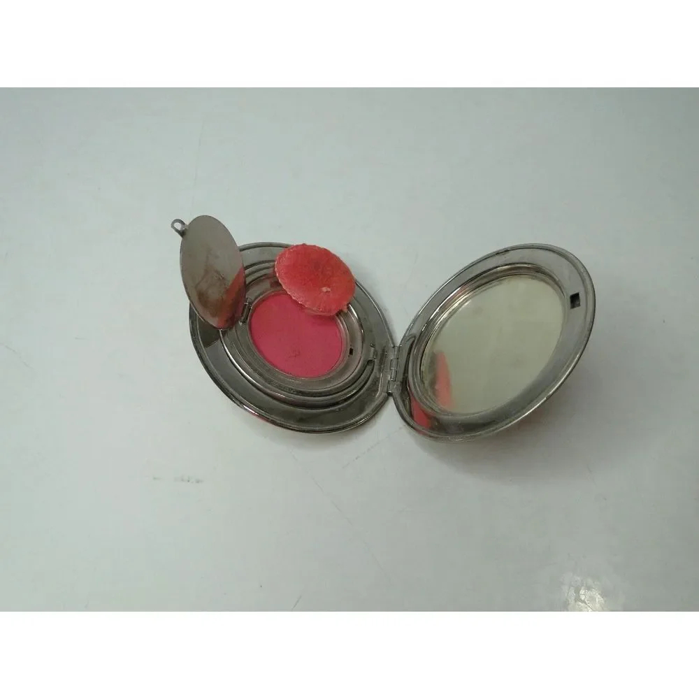 Vintage Compact Double Compartment Powder/Rouge Puff Unmarked‎ 1930s-40s Geese